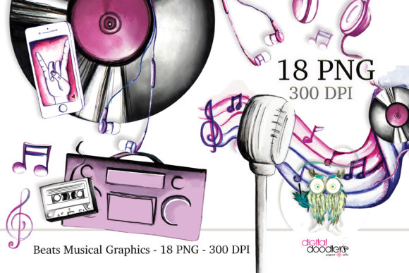 Beats Musical Watercolor Graphics: Artistry in Every Stroke