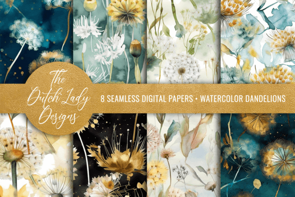 Bringing Nature Indoors: The Versatile Charm of Seamless Watercolor Dandelion Patterns