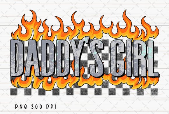 Daddy's Girl Checkered Mom Rocker: A Bold Graphic for Modern Branding