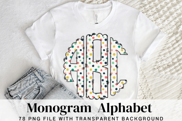 Easter Circle Monogram Alphabet Letters2: A Designer's Guide