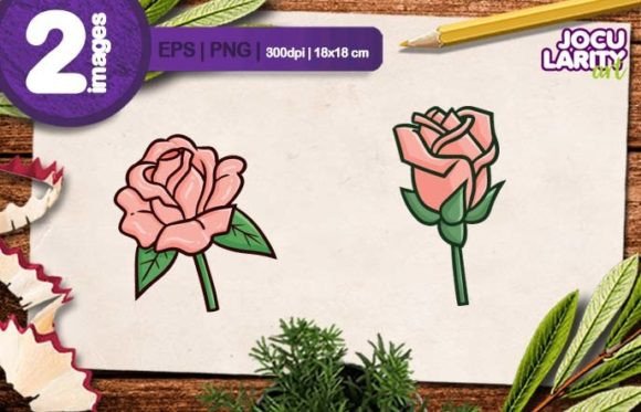 Funny Pink Rose Blooming Cartoon Vector: A Fresh Design Asset