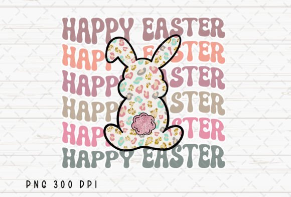 Happy Easter Bunny Leopard Rabbit PNG: A Bold & Playful Design Asset