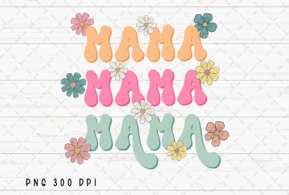 Mama Flowers Mother's Day Mom Floral PNG: A Designer's Take on This Charming Design