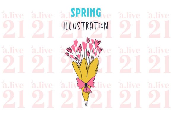 Playful Spring Lovely Vector: A Fresh Take on Creative Design