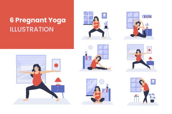 Prenatal Wellness Visualized: Flat Design for Modern Brands