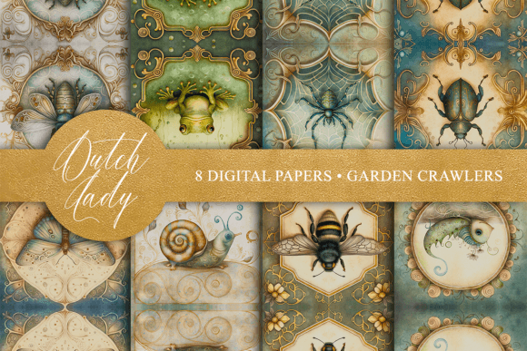 Seamless Garden Crawler Backgrounds: A Versatile Design Asset