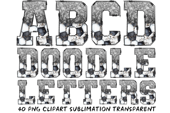 Silver Glitter Soccer Alphabet: Design with Sporty Sparkle
