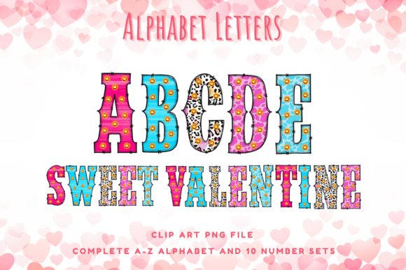 Valentine Western Alphabet Doodle Light: A Unique Design Asset